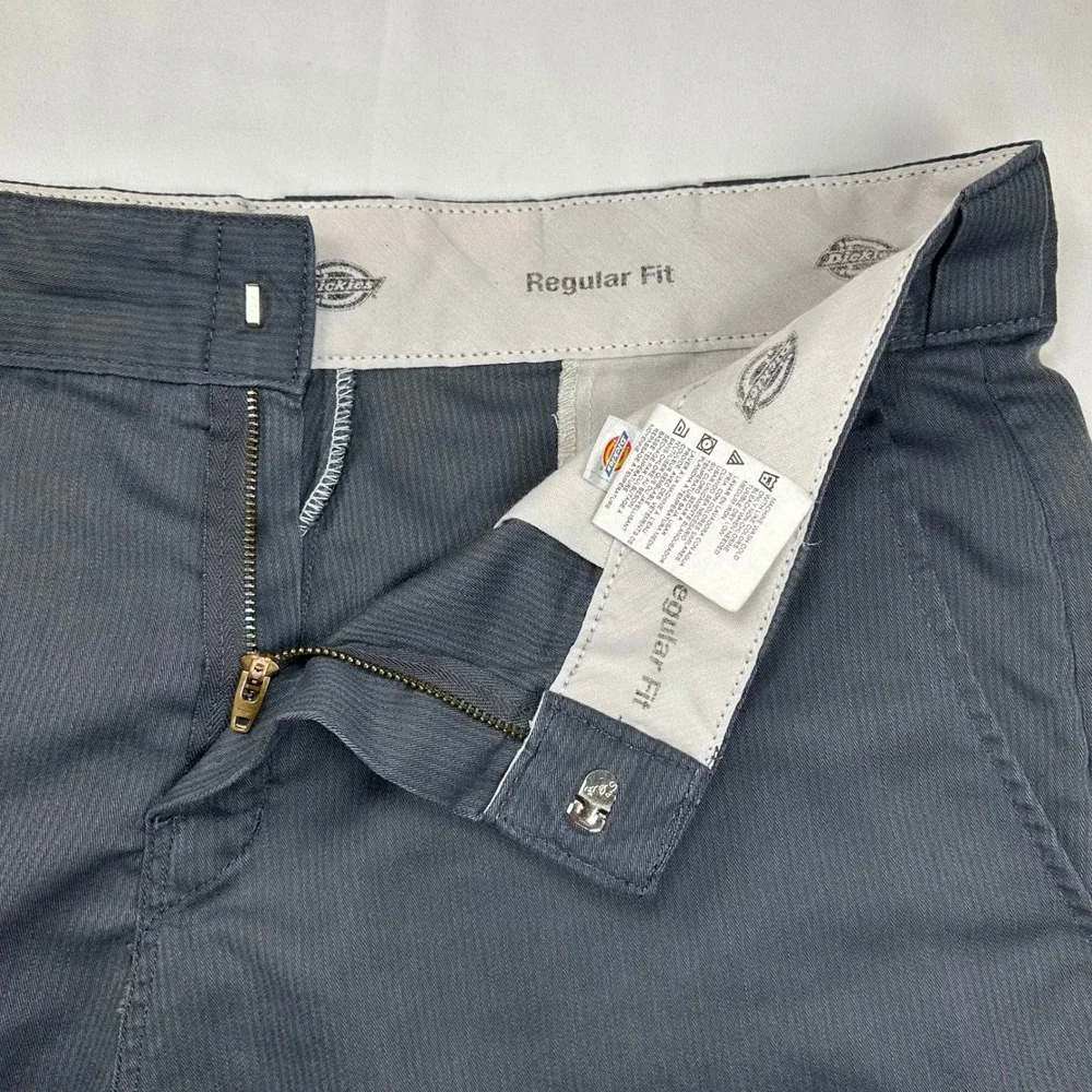 Dickies Regular Fit Work Shorts Charcoal‎ Gray Mens 34 WR981CH Twill Flat Front